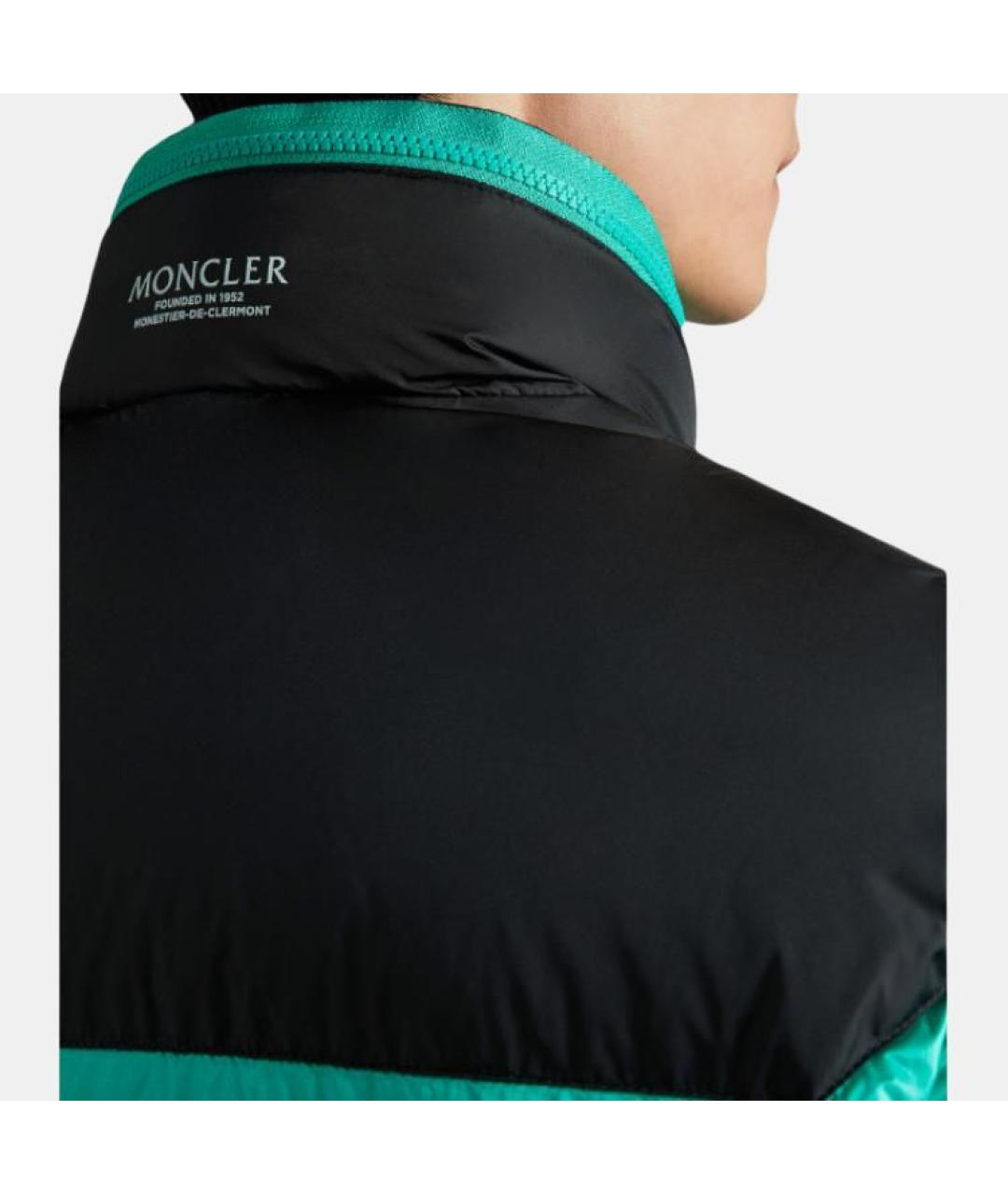 MONCLER Зеленая полиамидовая куртка, фото 5