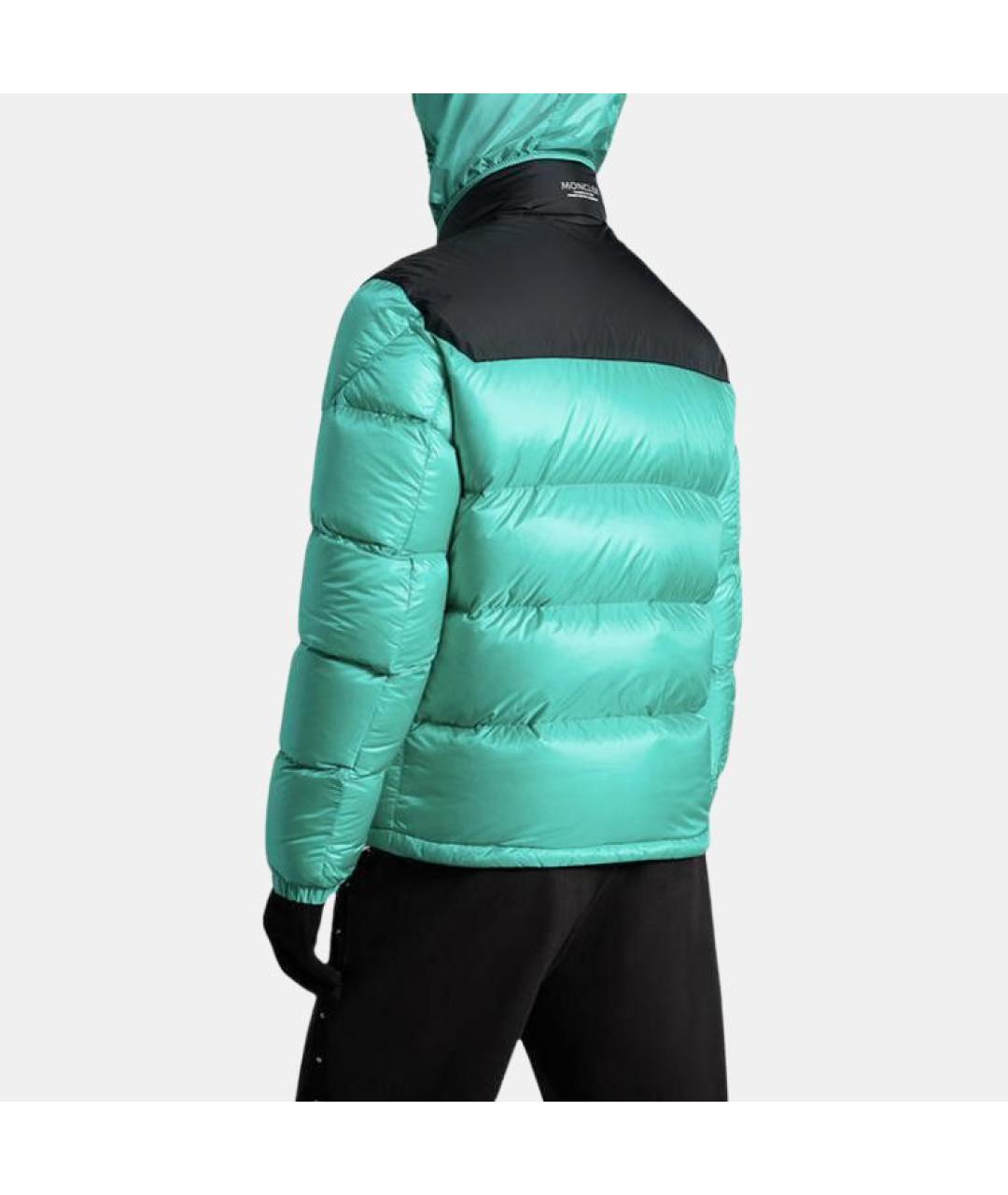 MONCLER Зеленая полиамидовая куртка, фото 3
