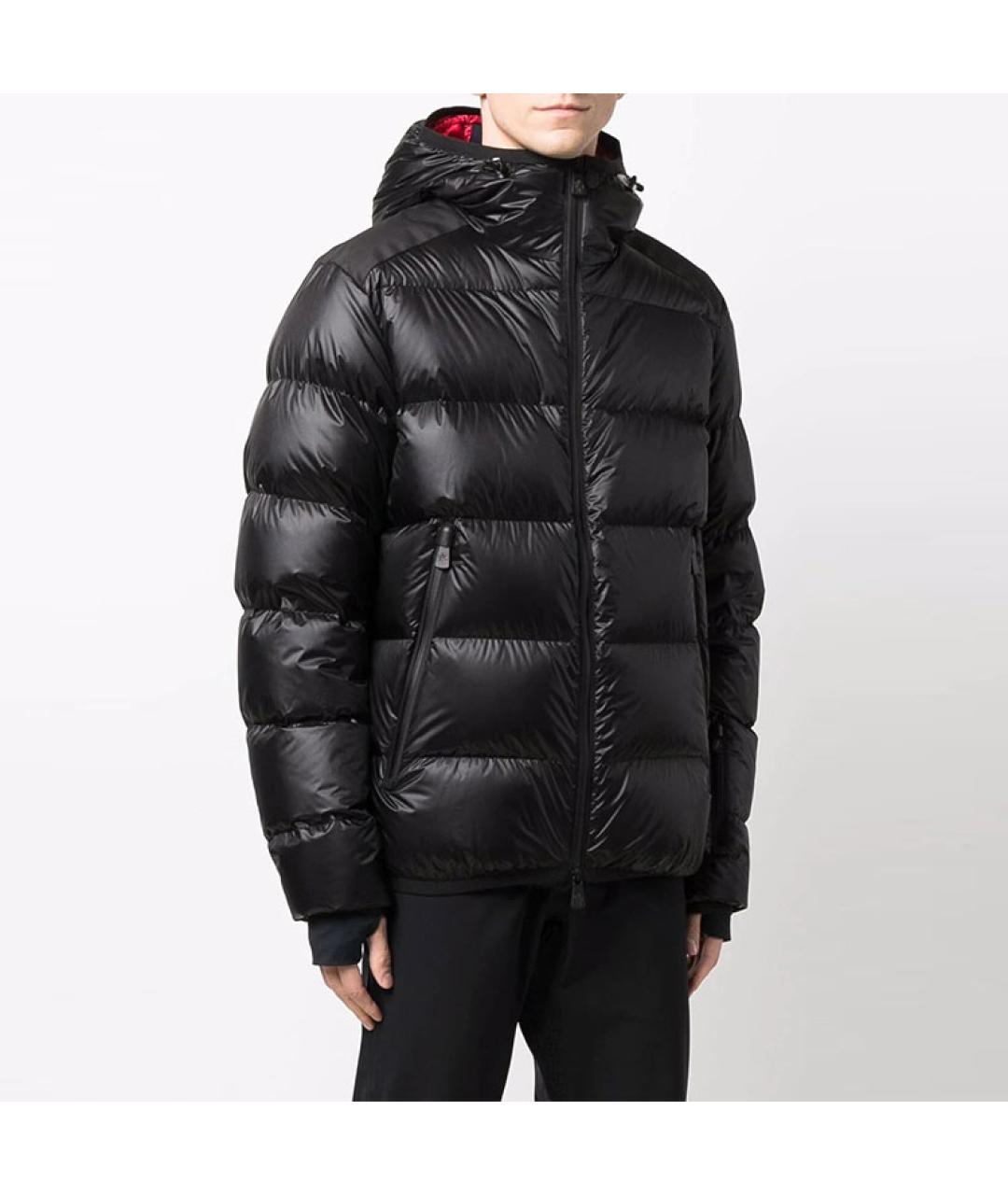 MONCLER Черный пуховик, фото 4