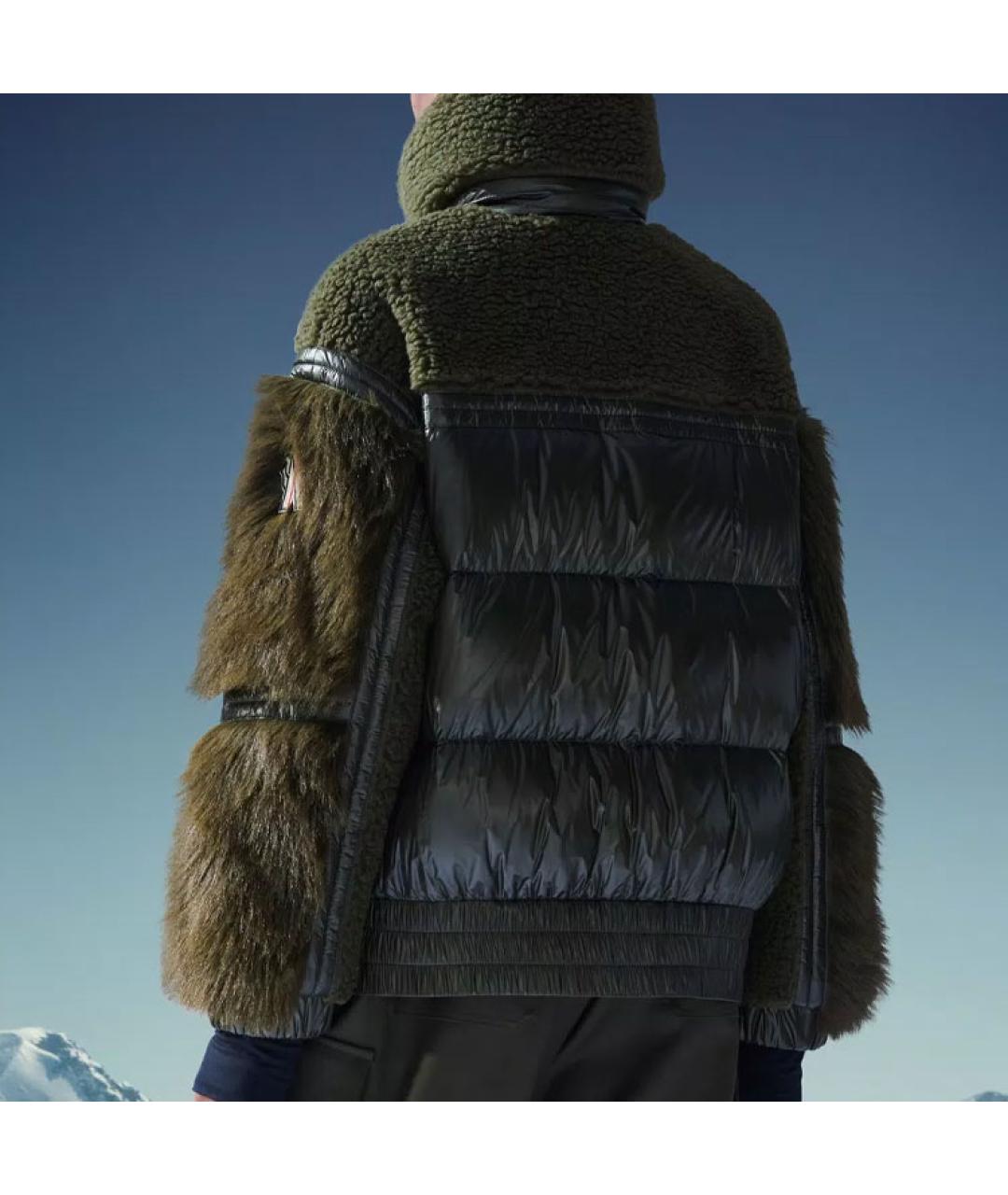 MONCLER Хаки куртка, фото 4