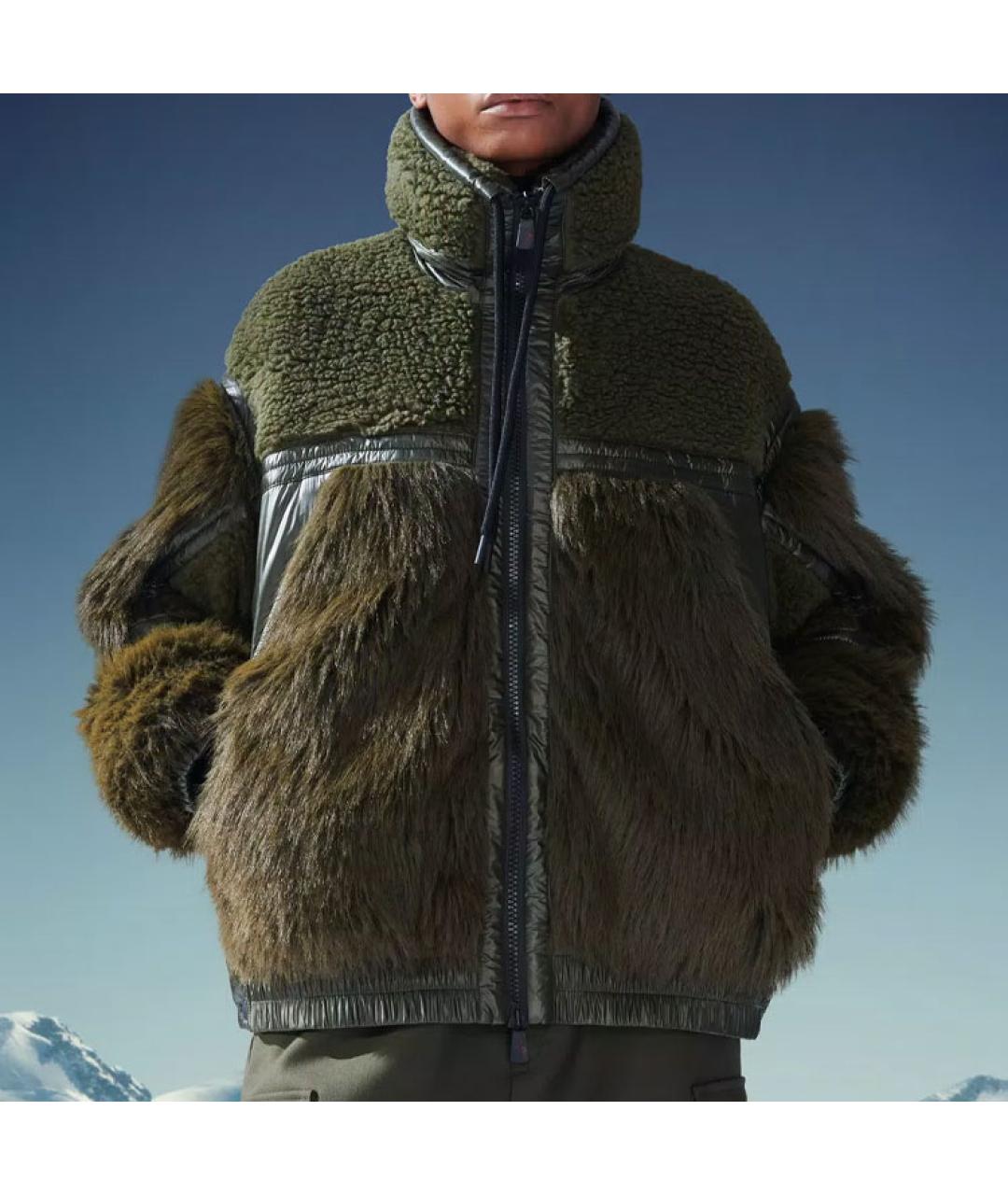 MONCLER Хаки куртка, фото 3