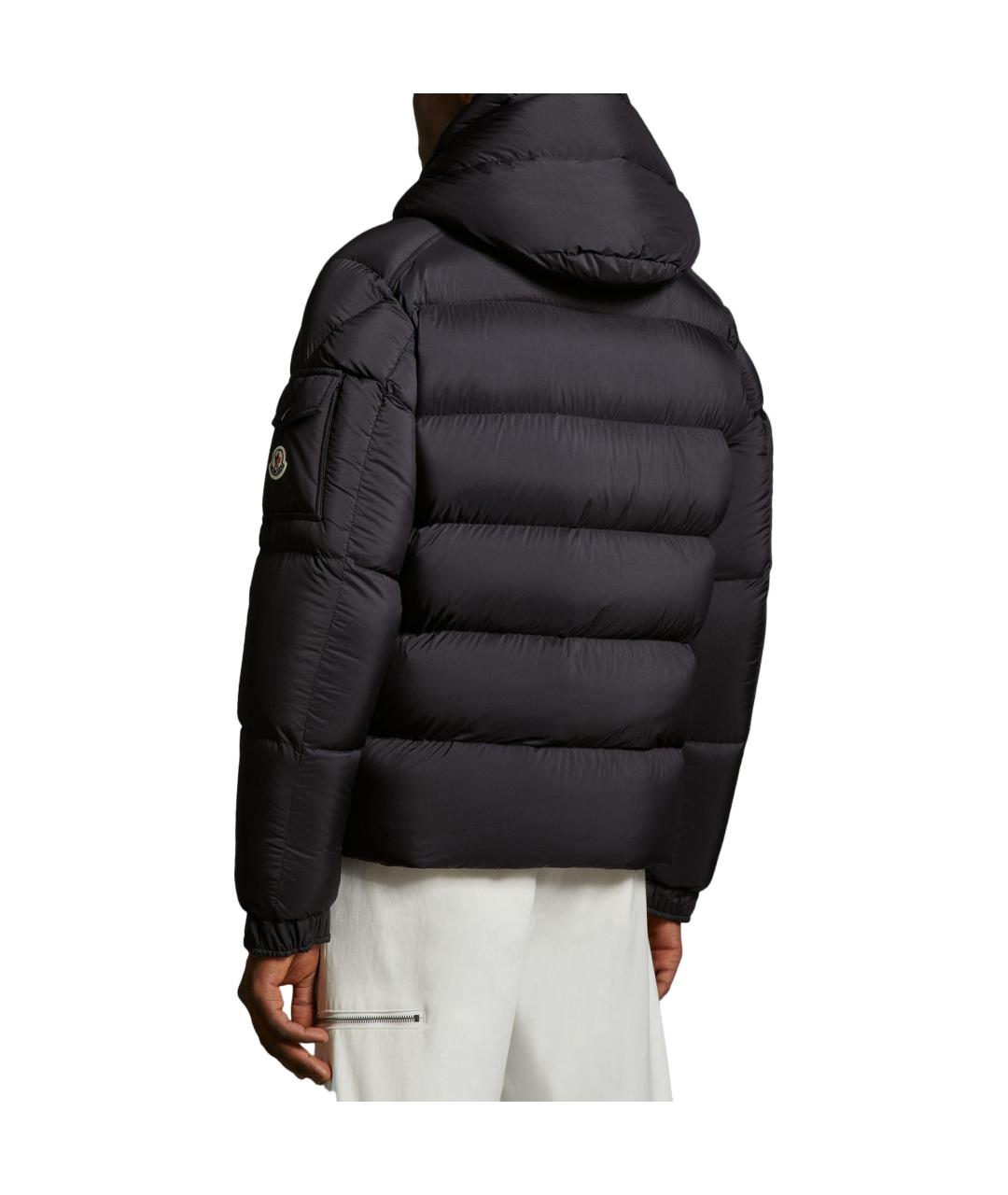 MONCLER Черный пуховик, фото 2