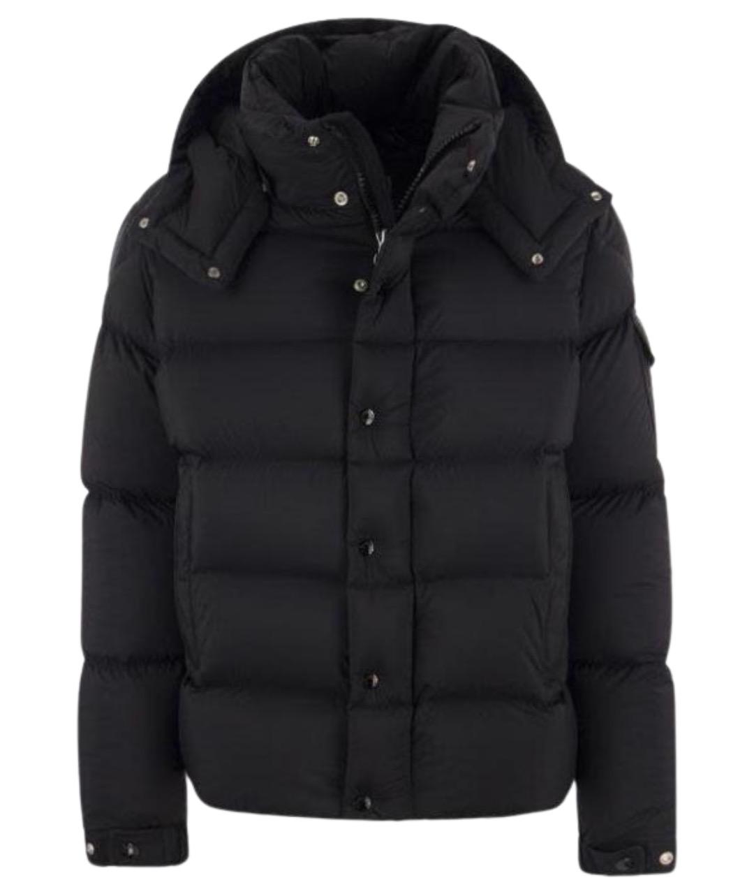 MONCLER Черный пуховик, фото 1