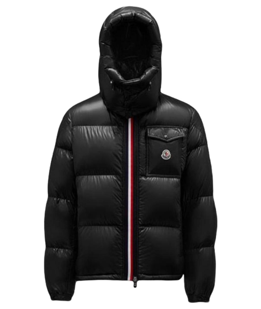 MONCLER Черный пуховик, фото 1