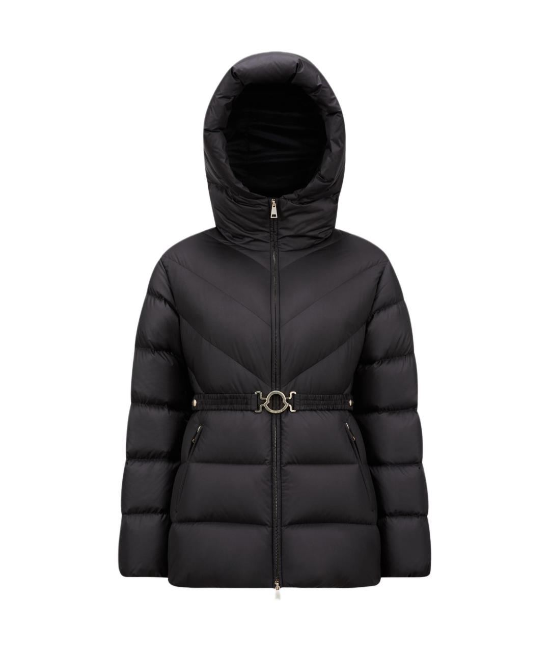 MONCLER Черный пуховик, фото 1