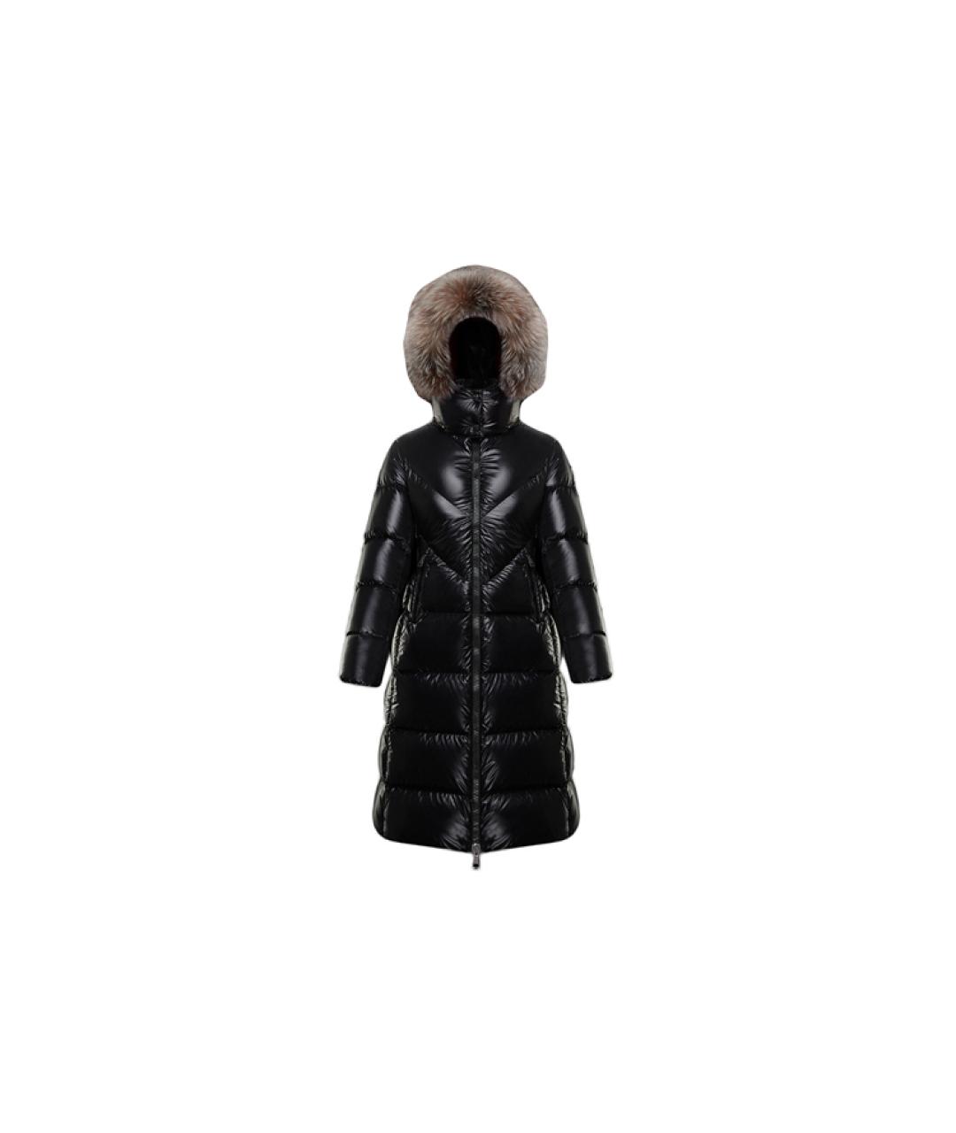 MONCLER Черный пуховик, фото 1