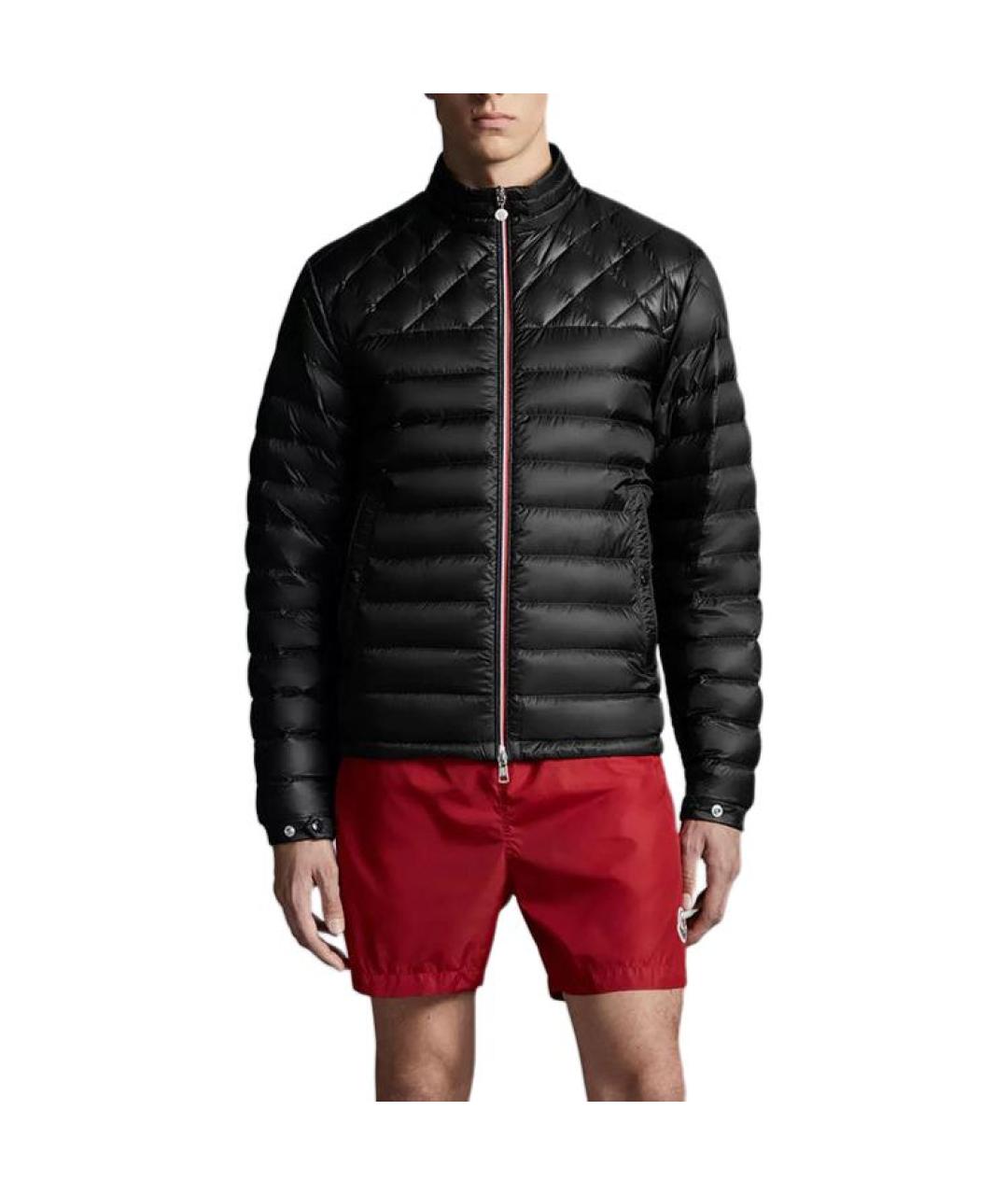 MONCLER Черный пуховик, фото 4