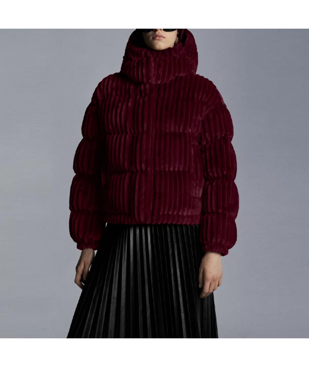 MONCLER Красный пуховик, фото 2