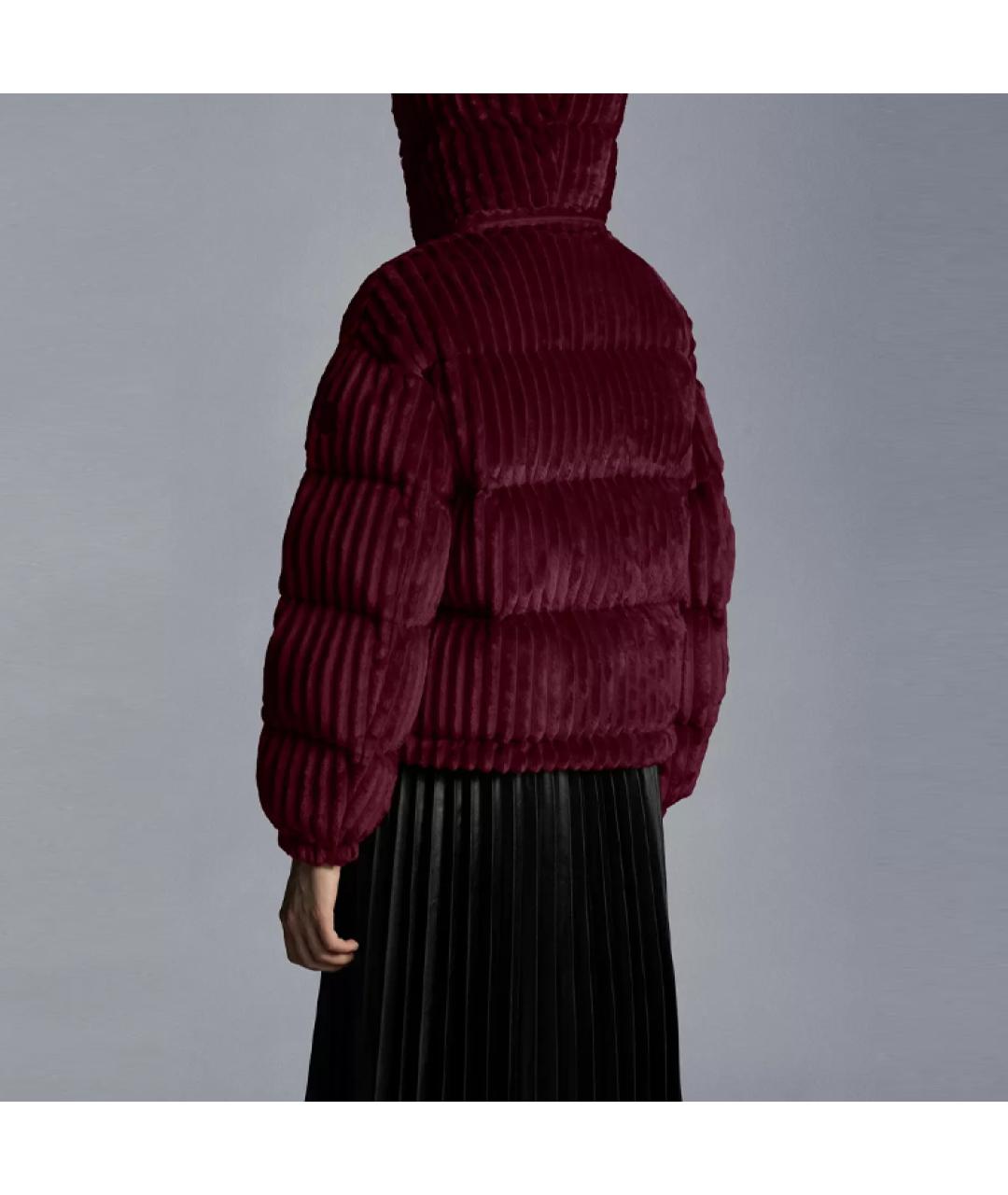 MONCLER Красный пуховик, фото 4