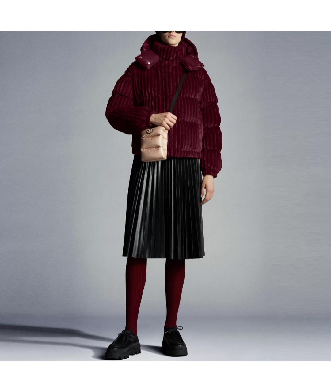 MONCLER Красный пуховик, фото 3