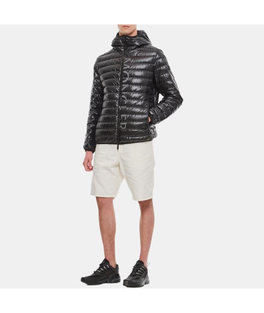 MONCLER Черная полиамидовая куртка, фото 4