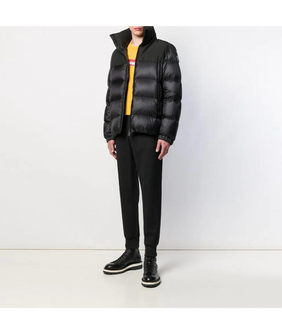 MONCLER Черный пуховик, фото 4