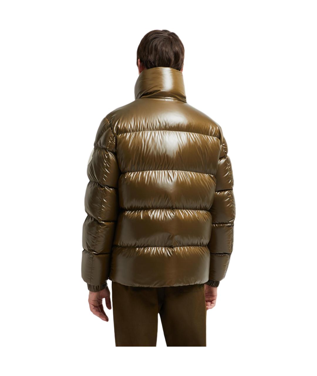 MONCLER Зеленый пуховик, фото 4