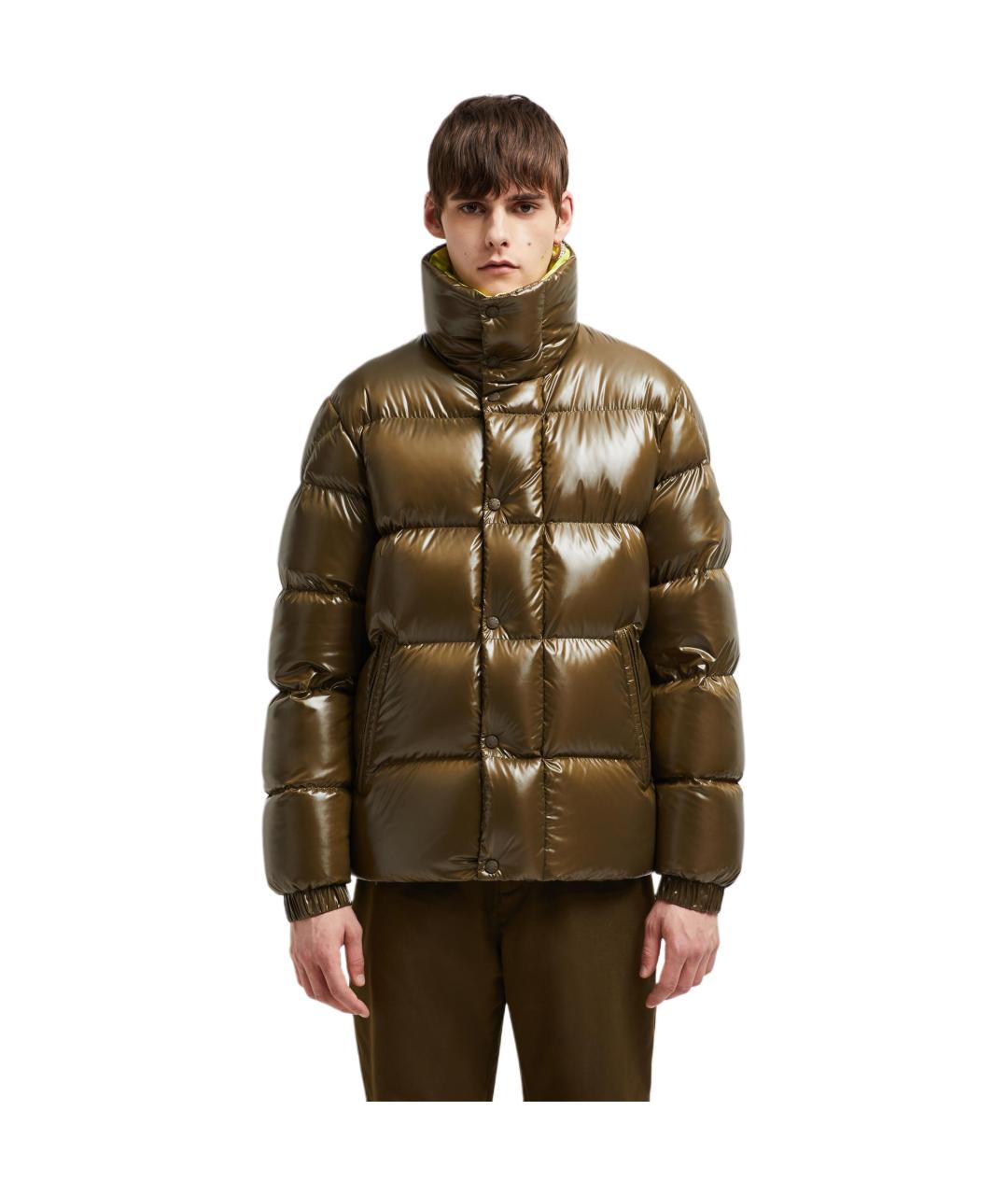 MONCLER Зеленый пуховик, фото 3
