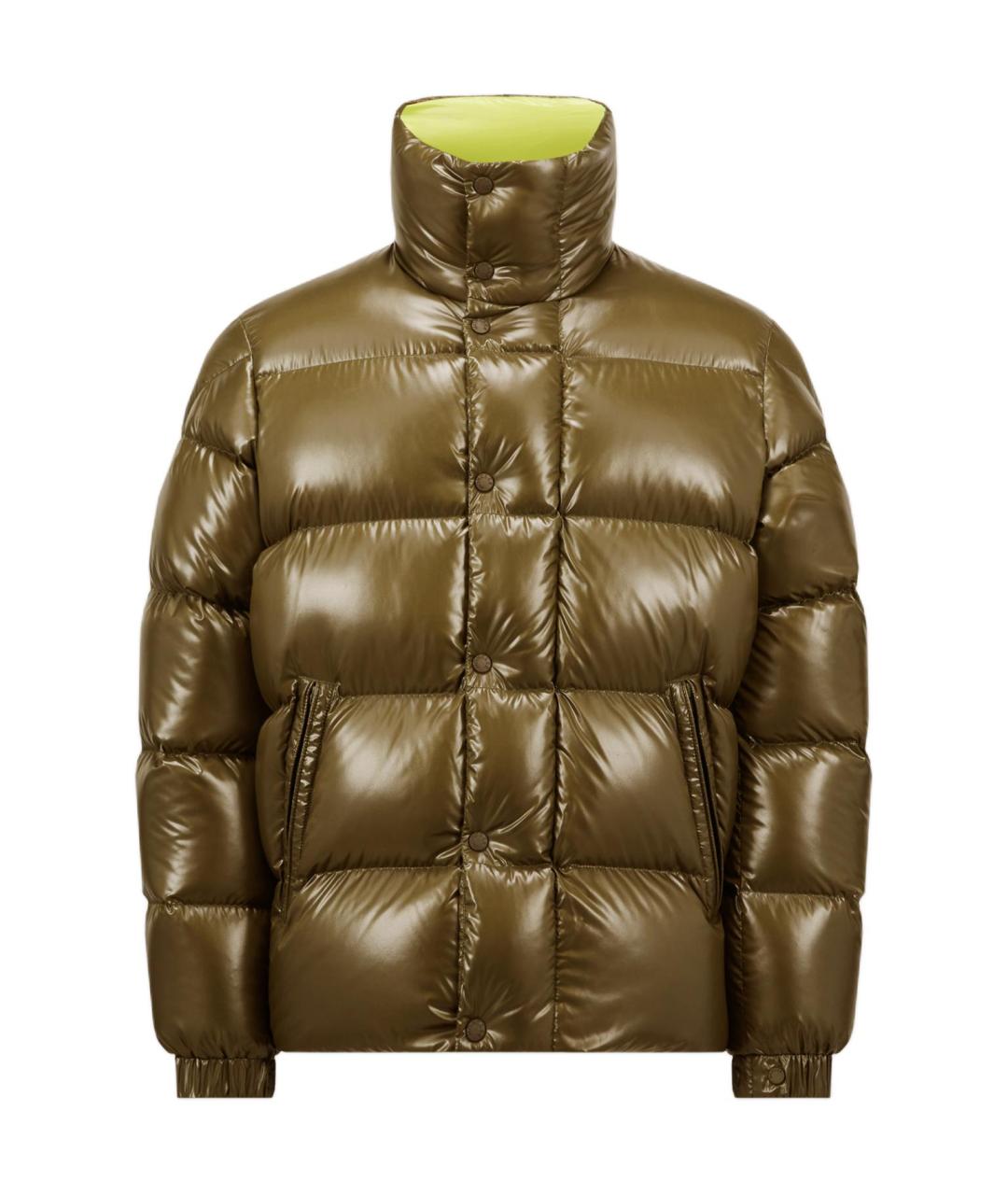 MONCLER Зеленый пуховик, фото 1