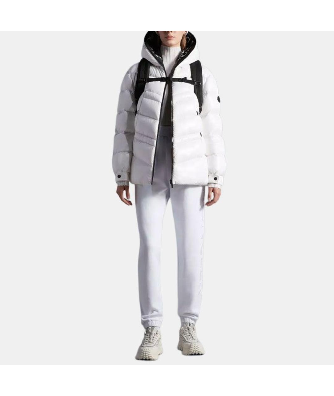 MONCLER Белый пуховик, фото 4