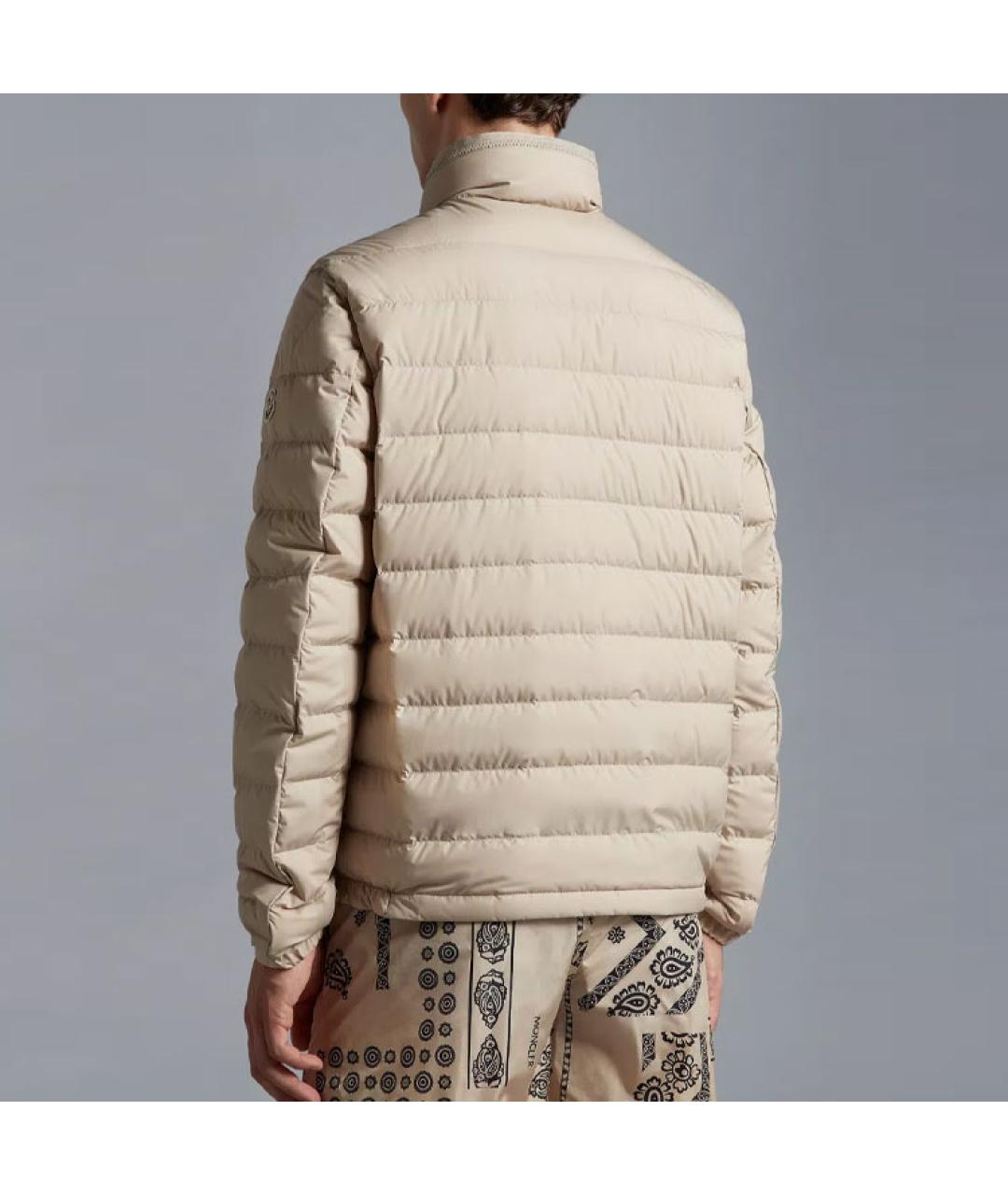 MONCLER Бежевый пуховик, фото 3