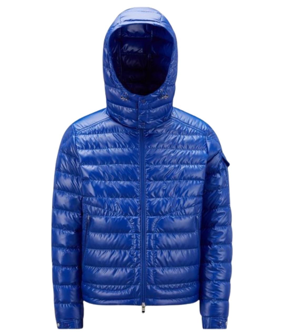 MONCLER Темно-синий пуховик, фото 1