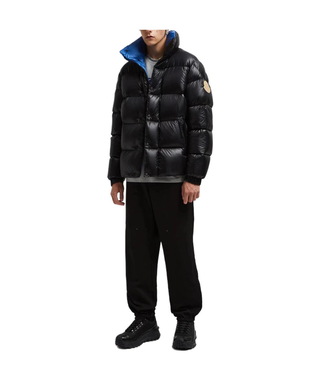 MONCLER Черная полиамидовая куртка, фото 2