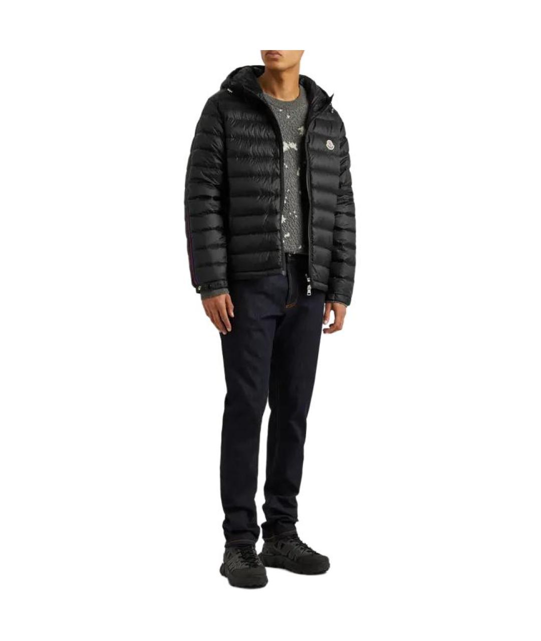 MONCLER Черная полиамидовая куртка, фото 5