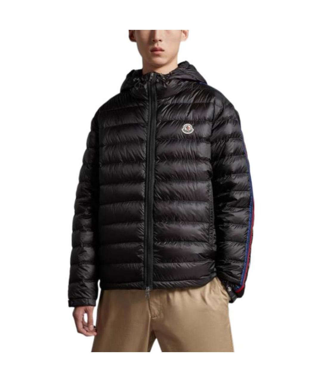 MONCLER Черная полиамидовая куртка, фото 2