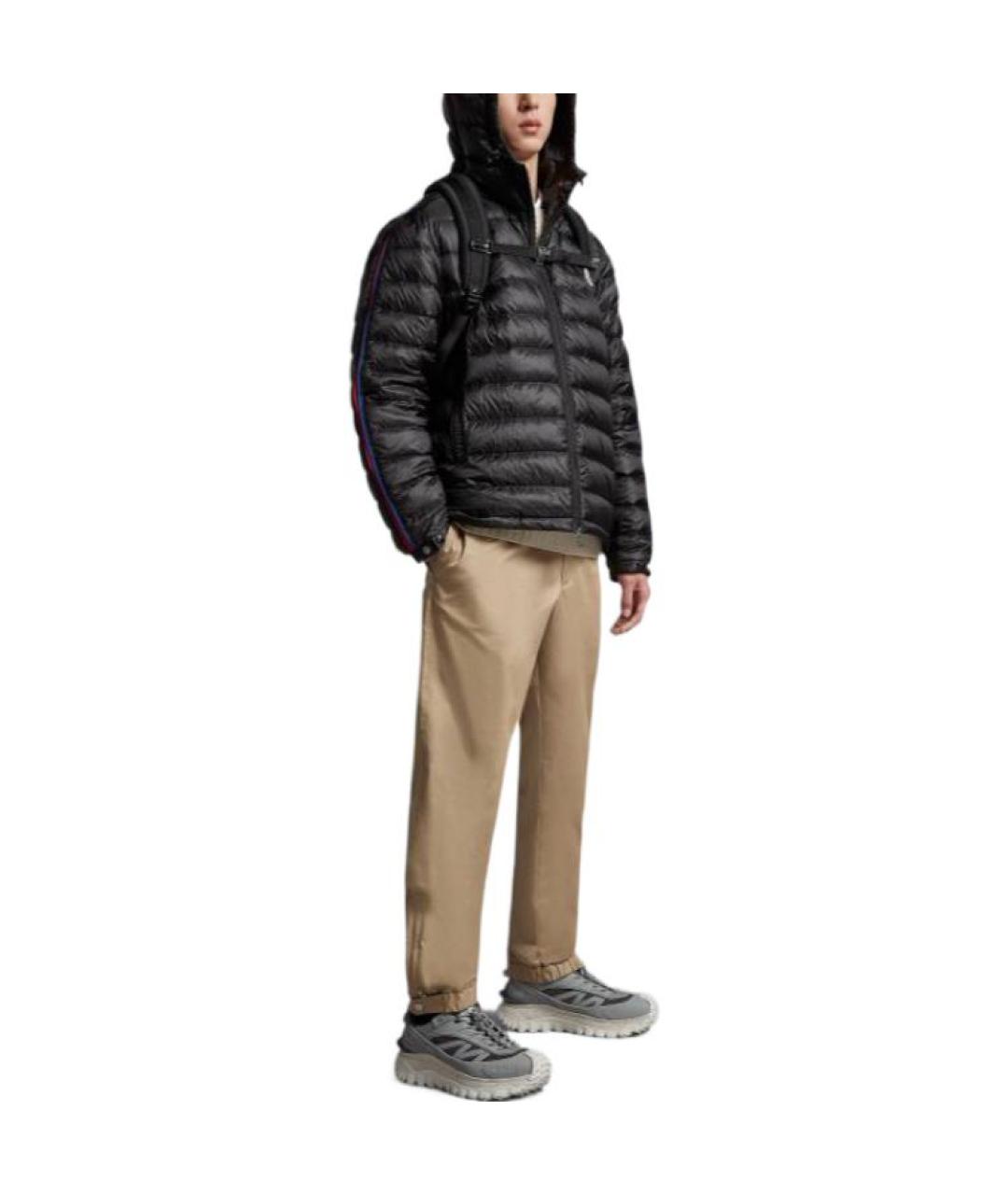 MONCLER Черная полиамидовая куртка, фото 3