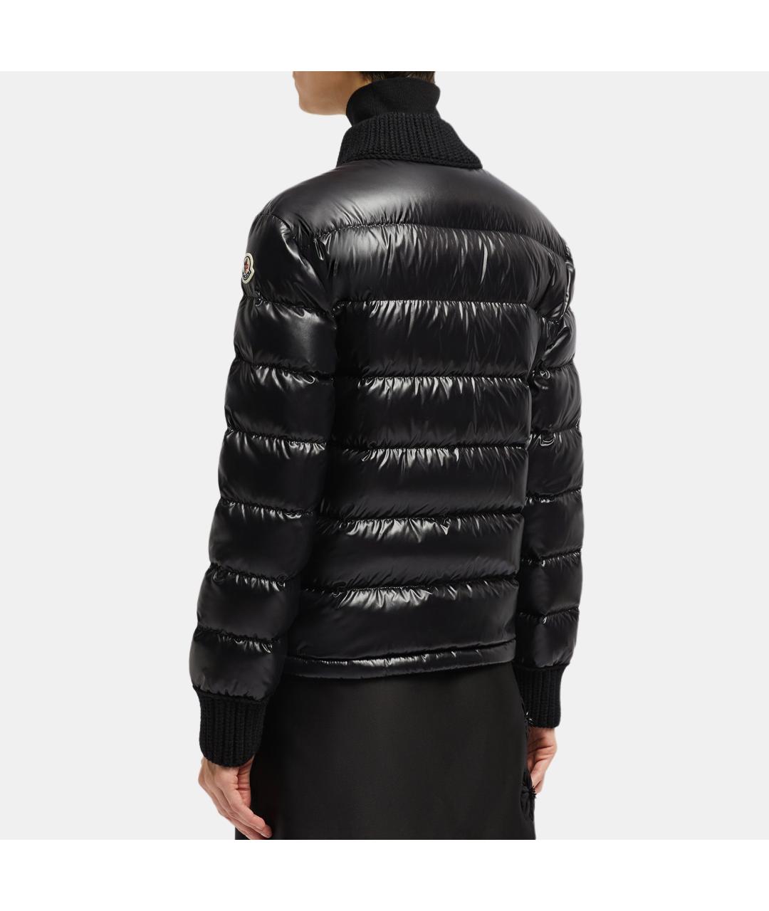 MONCLER Черный пуховик, фото 5