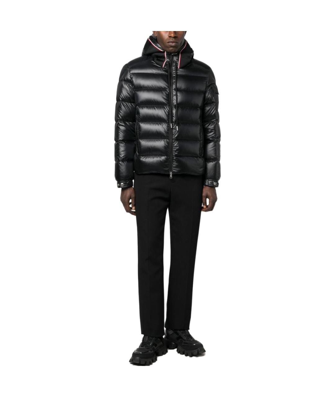 MONCLER Черный пуховик, фото 3