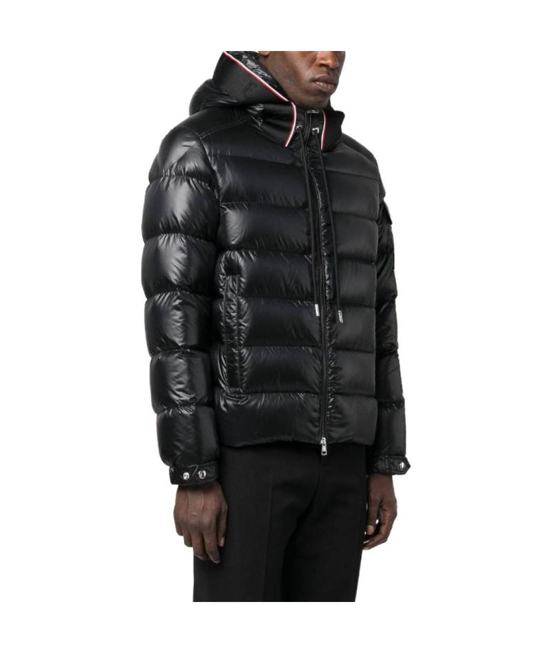 MONCLER Черный пуховик, фото 4