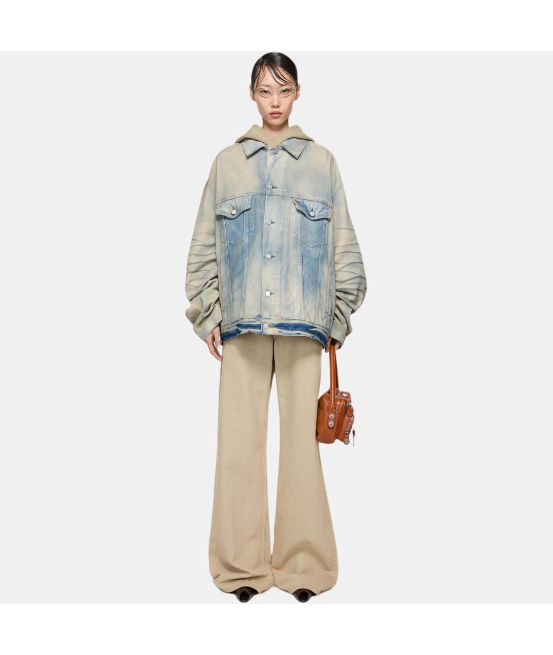 ACNE STUDIOS Бежевые прямые джинсы, фото 2
