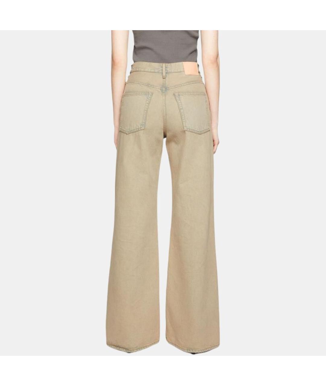 ACNE STUDIOS Бежевые прямые джинсы, фото 4