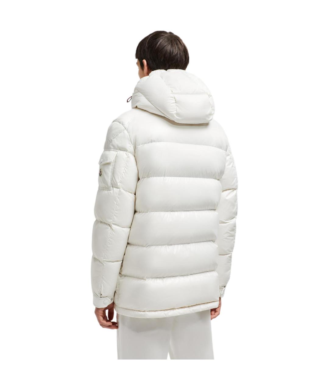 MONCLER Белая полиамидовая куртка, фото 2