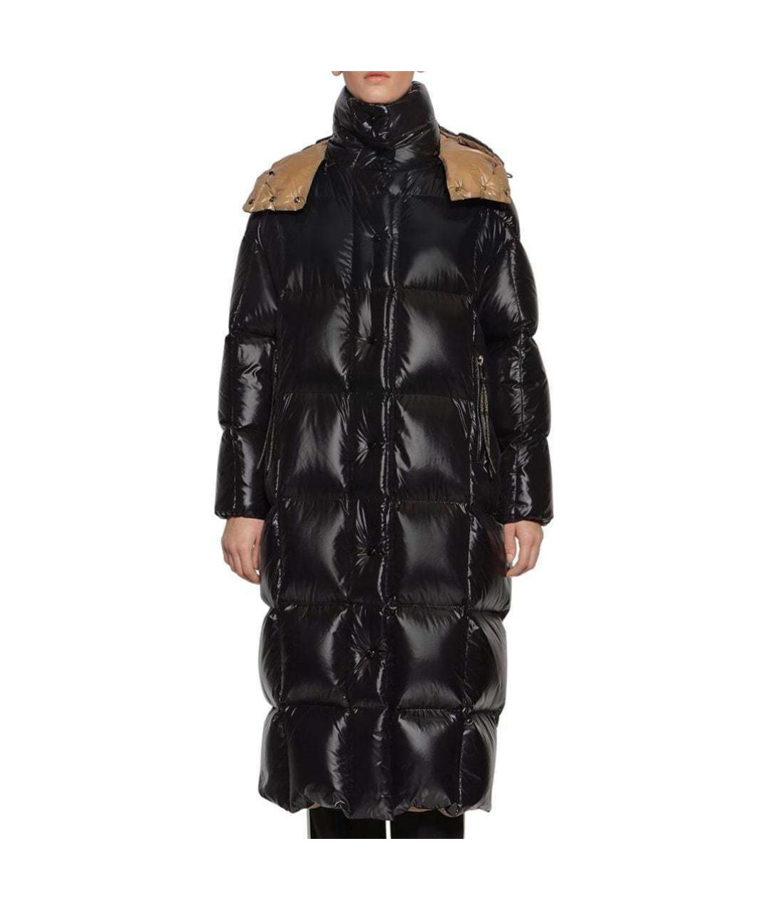 MONCLER Черный пуховик, фото 4