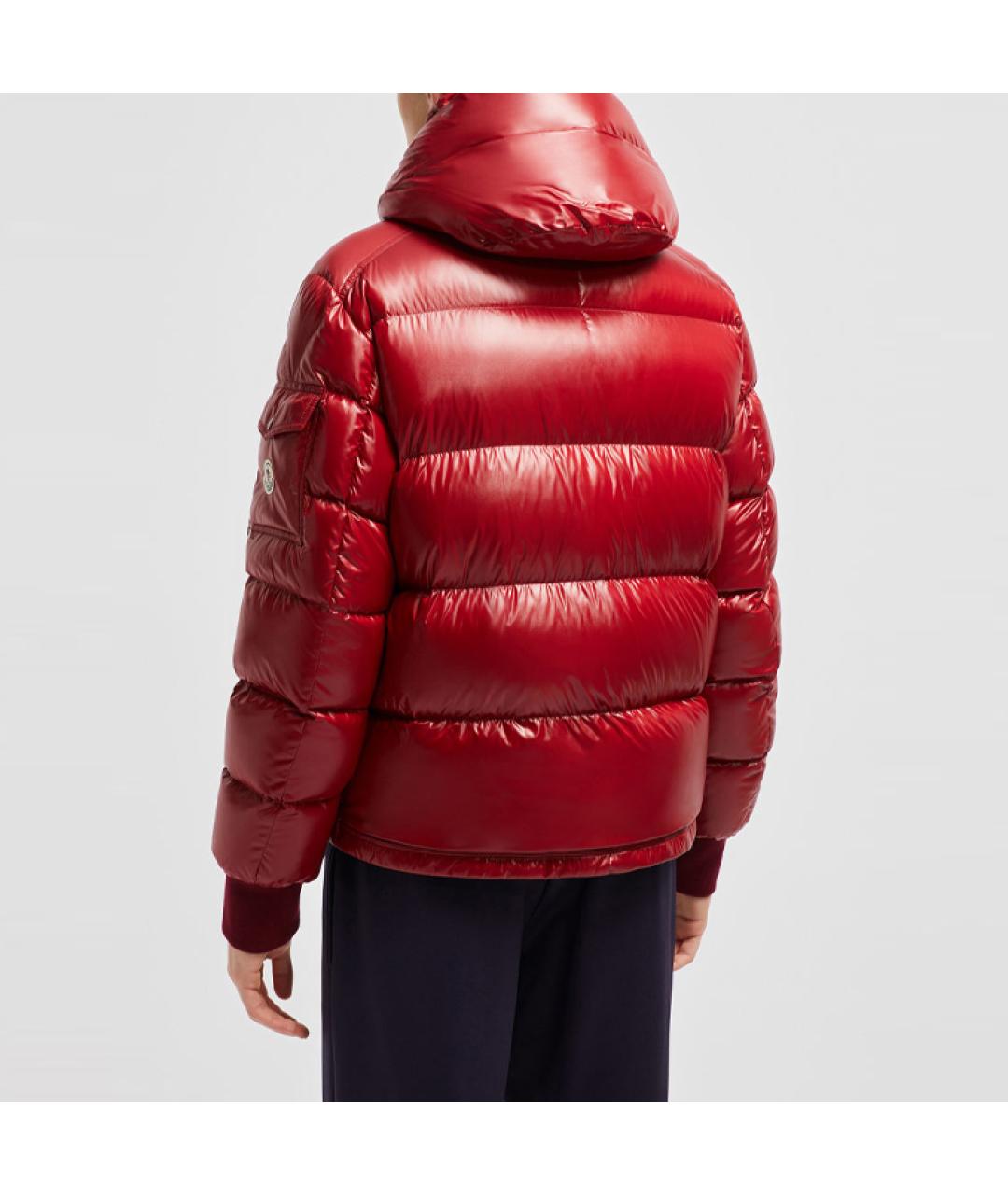 MONCLER Красный пуховик, фото 2