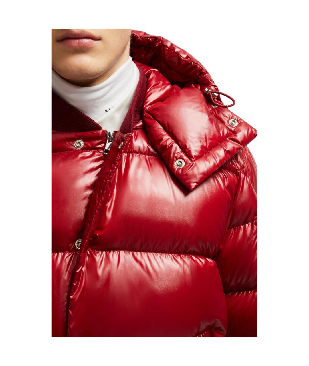 MONCLER Красный пуховик, фото 5