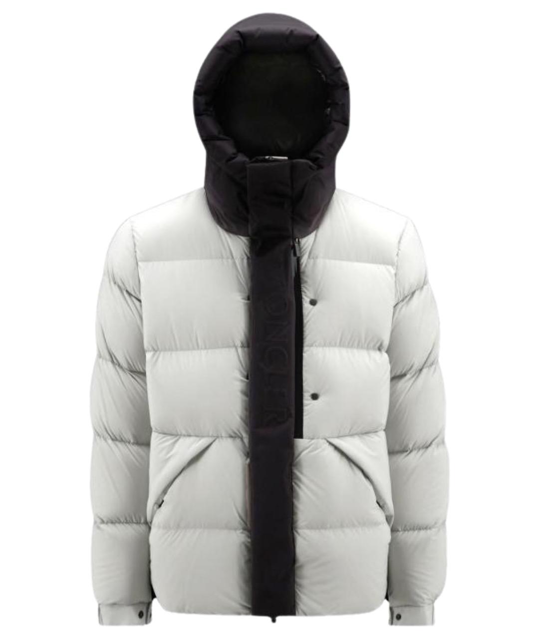 MONCLER Серый пуховик, фото 1