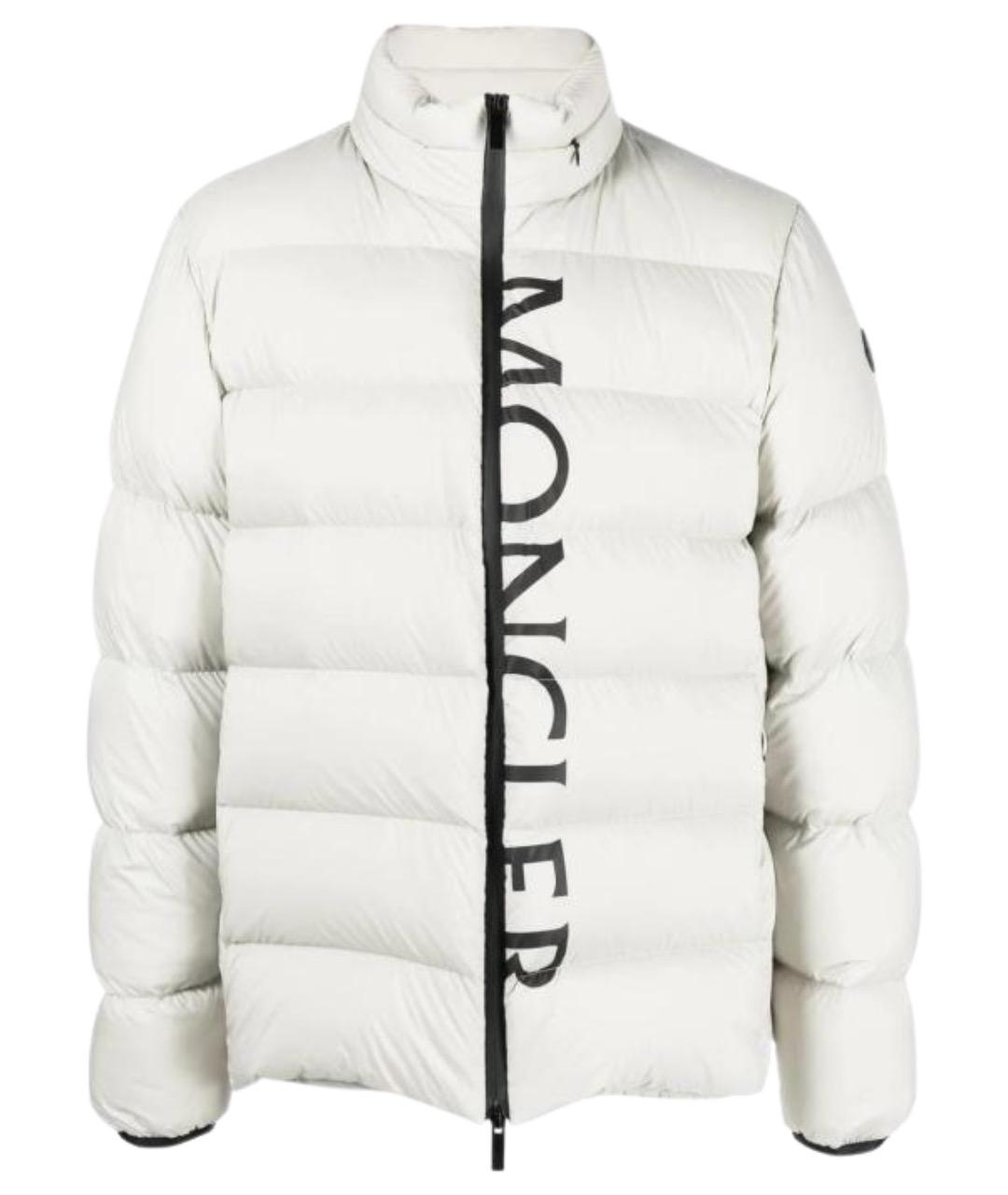 MONCLER Белый пуховик, фото 1