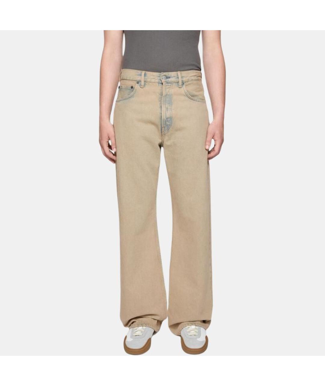 ACNE STUDIOS Бежевые прямые джинсы, фото 2