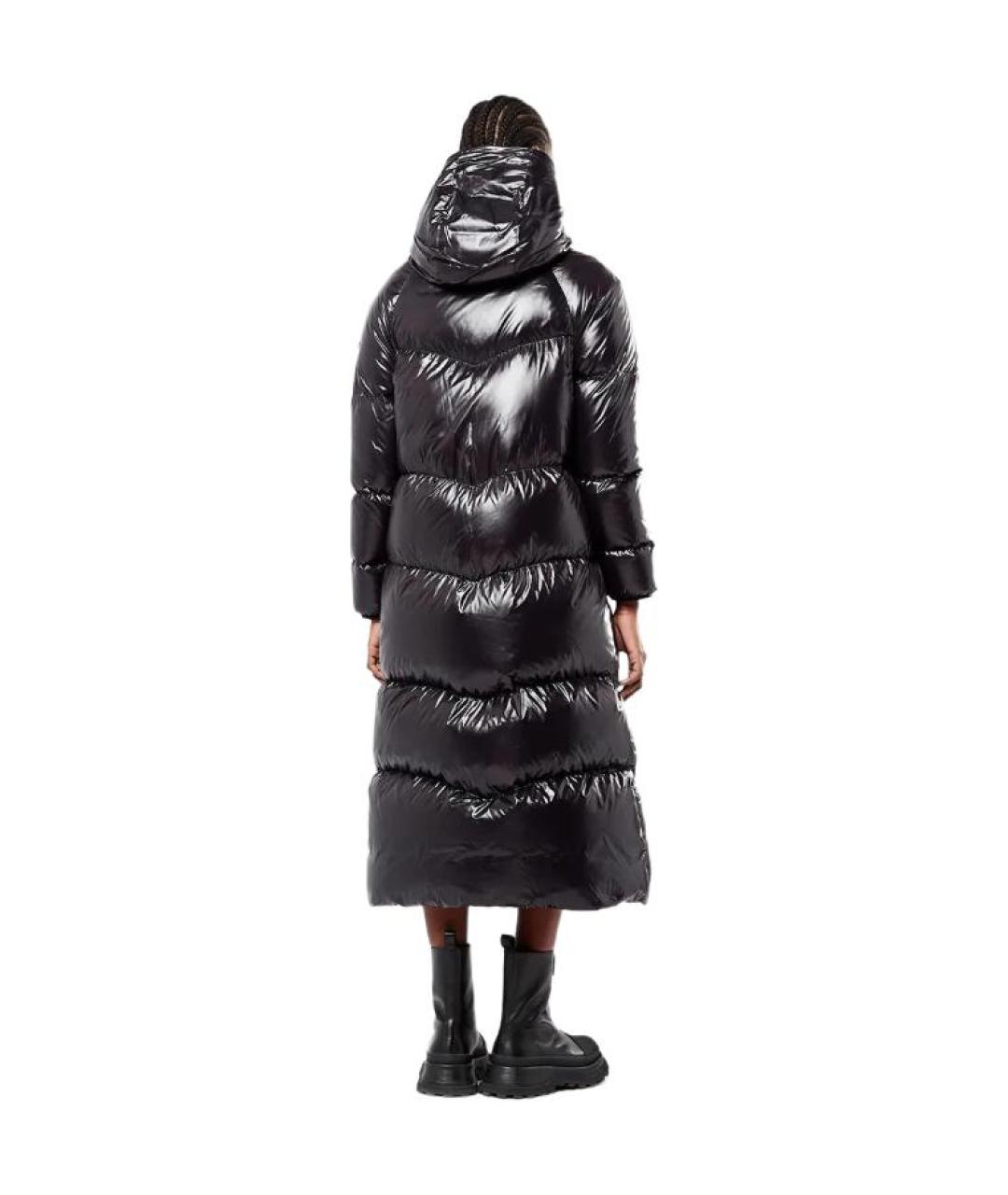 MONCLER Черный полиамидовый пуховик, фото 6