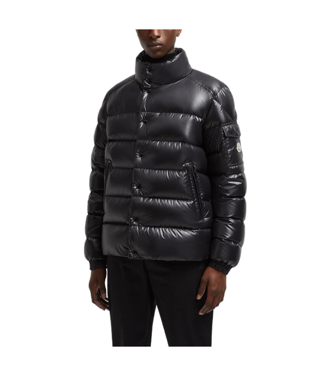 MONCLER Черная полиамидовая куртка, фото 4