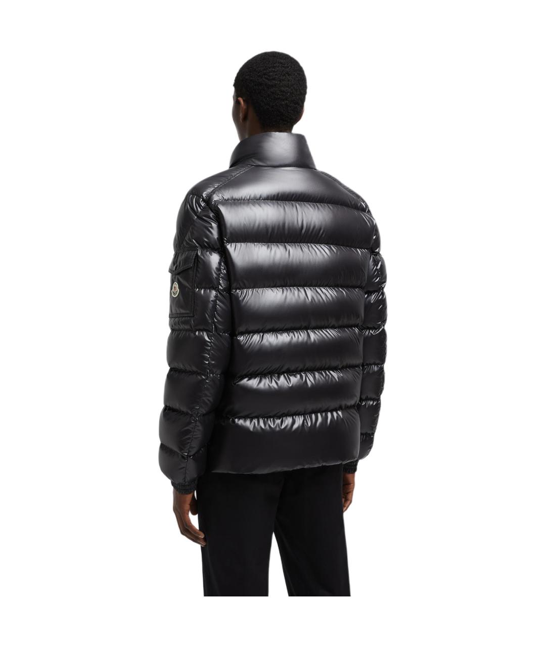 MONCLER Черная полиамидовая куртка, фото 3