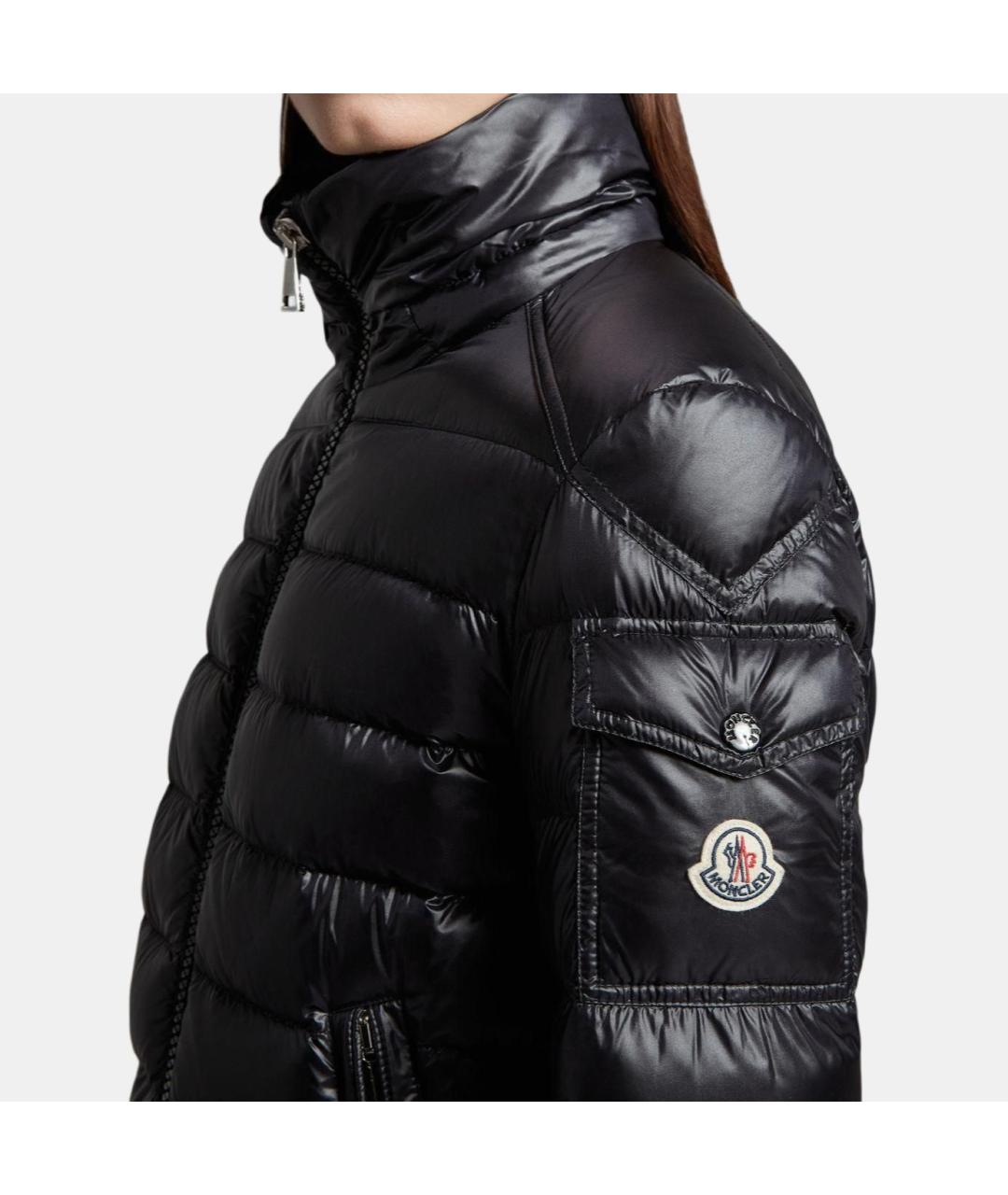 MONCLER Черная полиамидовая куртка, фото 6