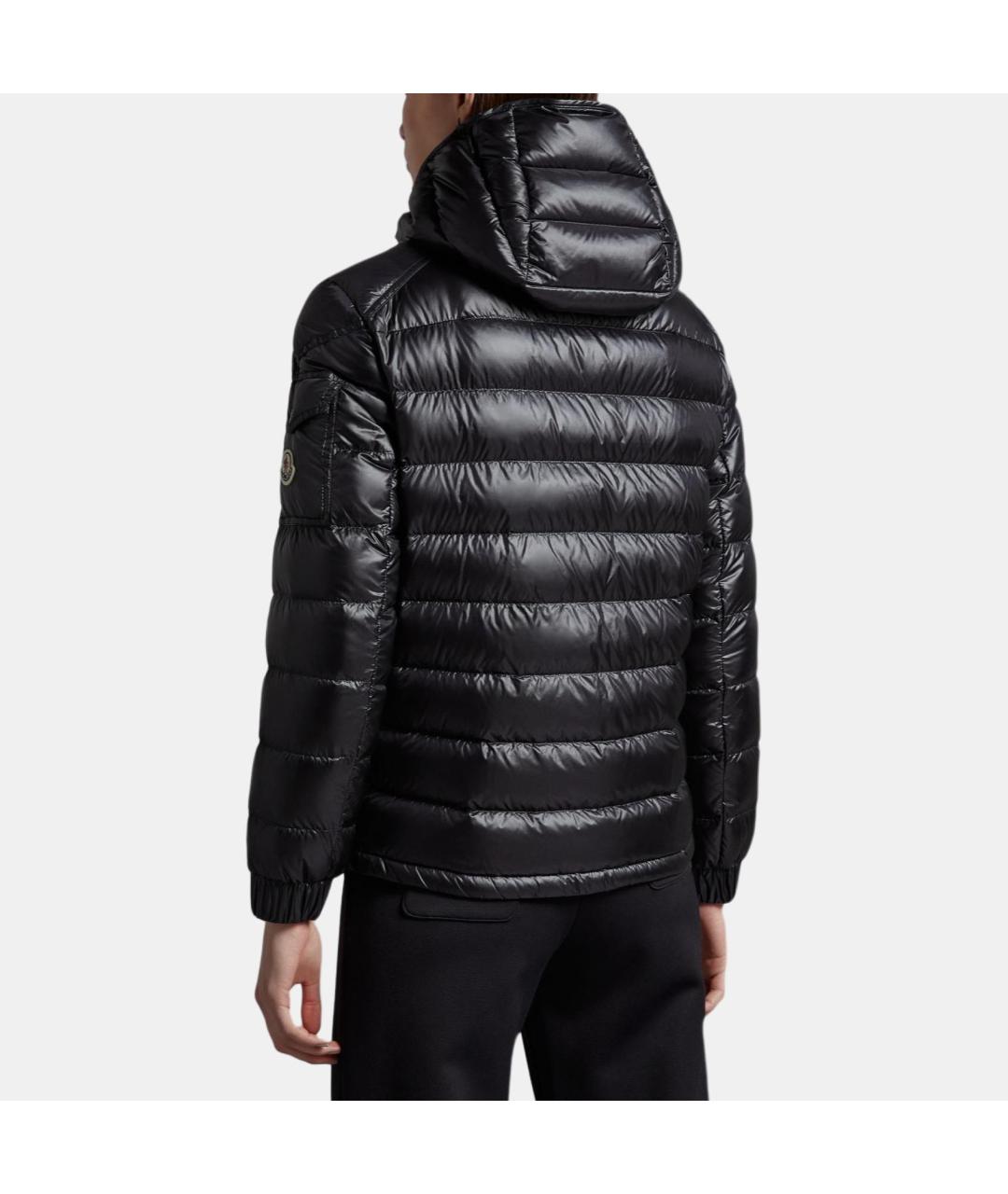 MONCLER Черная полиамидовая куртка, фото 3