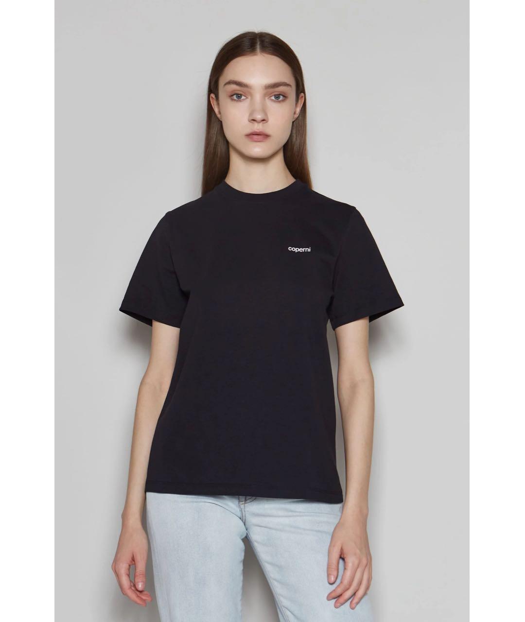 COPERNI Черная хлопковая футболка, фото 3