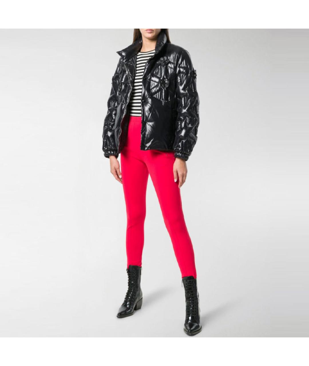 MONCLER Черная полиамидовая куртка, фото 4