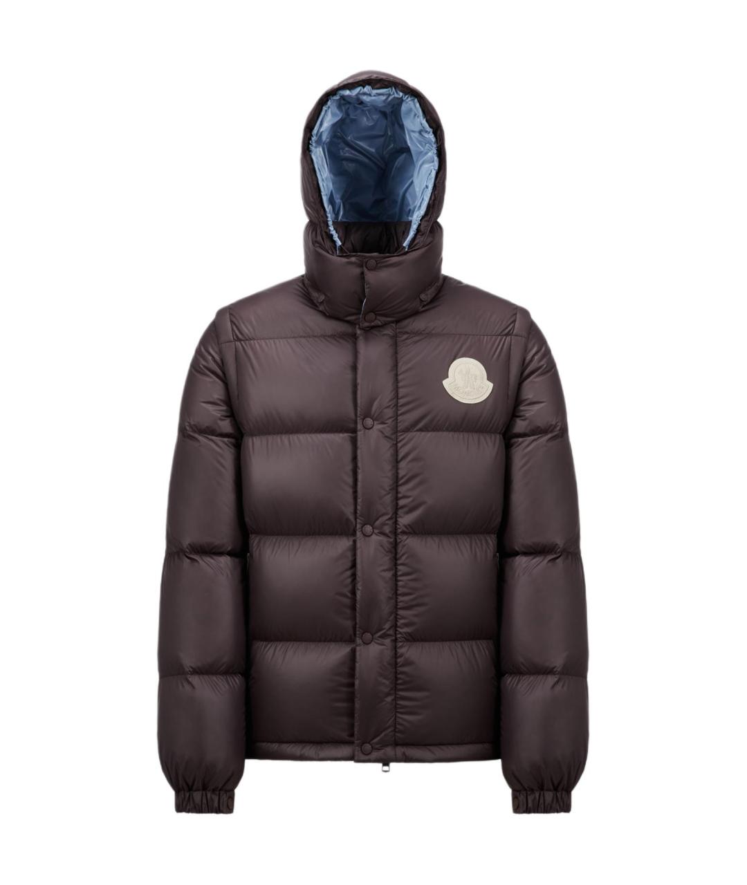 MONCLER Коричневый пуховик, фото 1