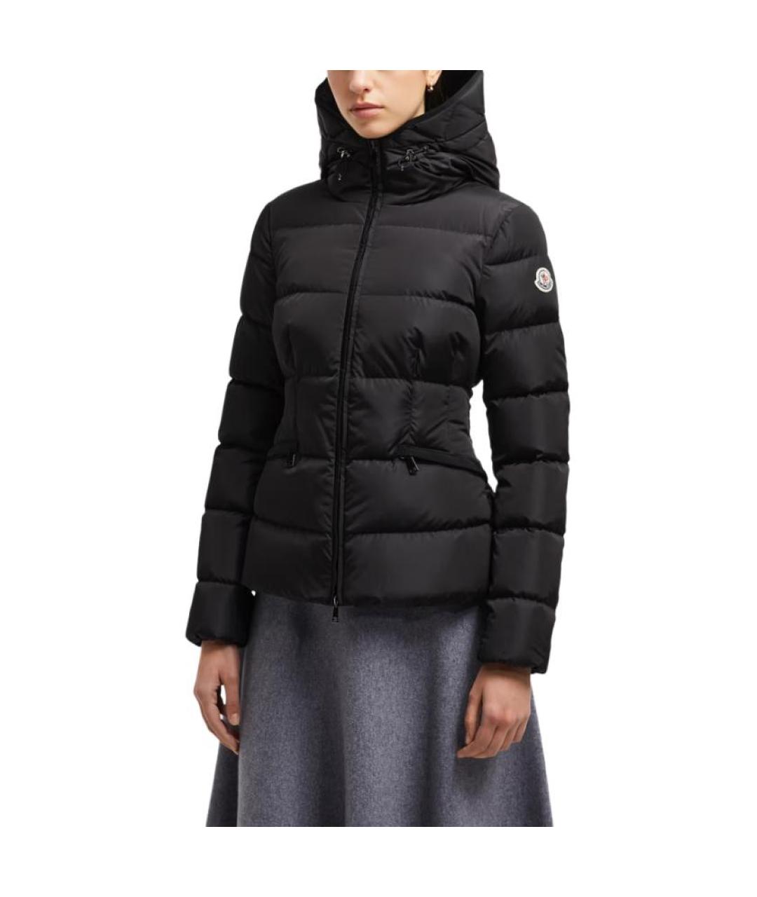 MONCLER Черная полиамидовая куртка, фото 5