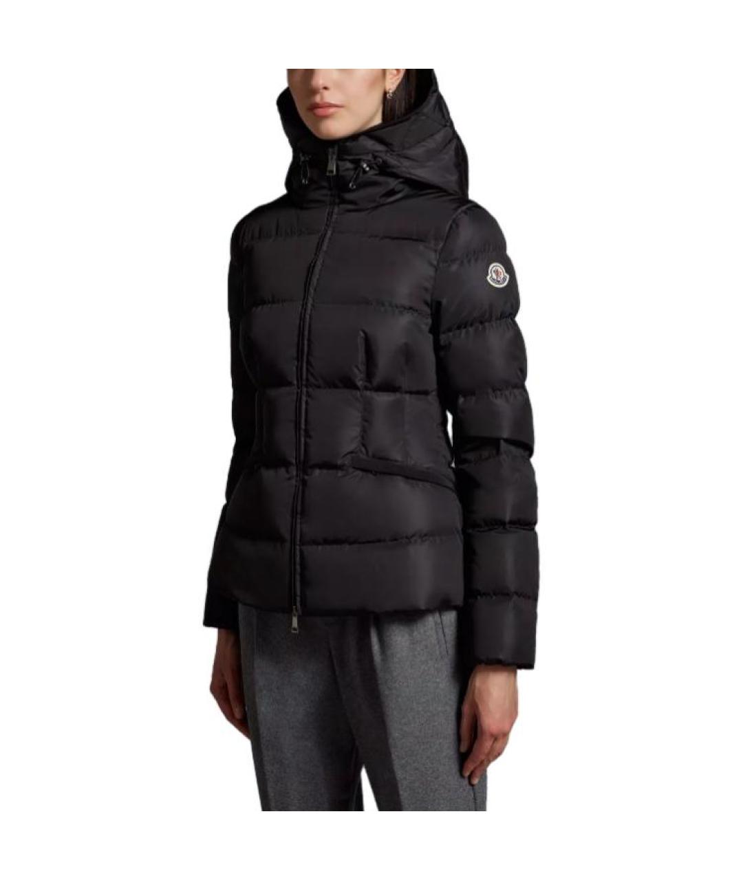 MONCLER Черная полиамидовая куртка, фото 2