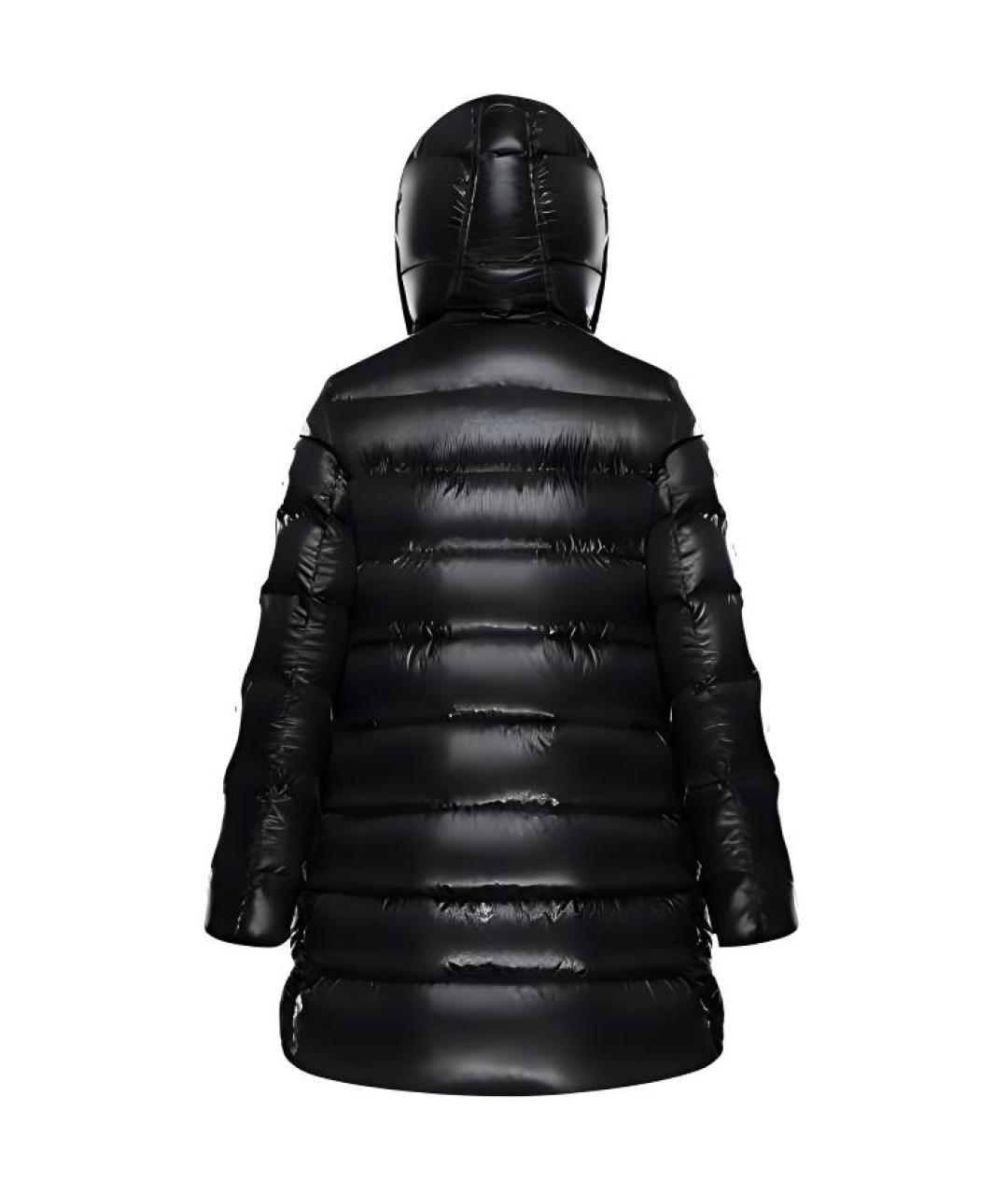 MONCLER Черный полиамидовый пуховик, фото 2