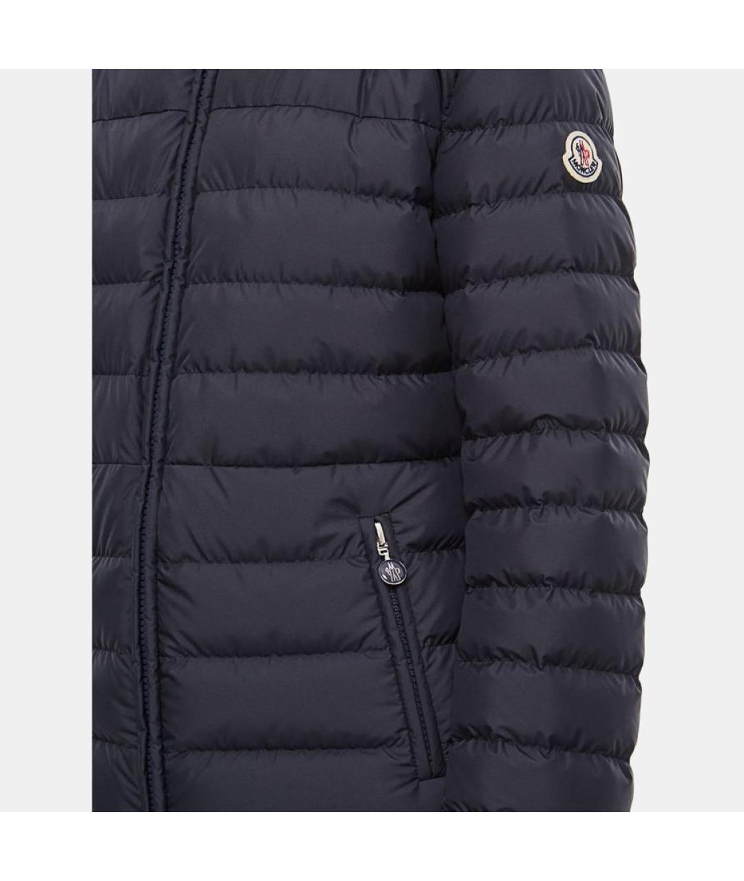 MONCLER Темно-синий пуховик, фото 4